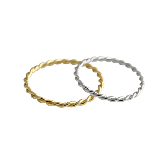 Dainty twisted ring