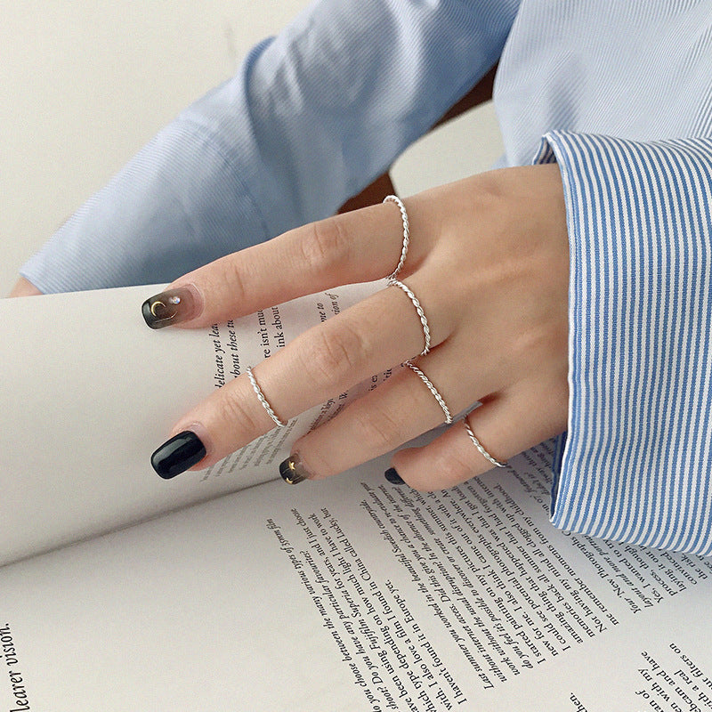 Dainty twisted ring