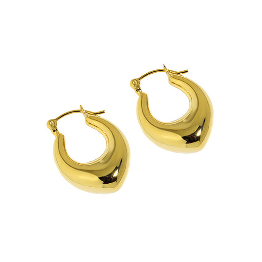 Chunky hoop earrings